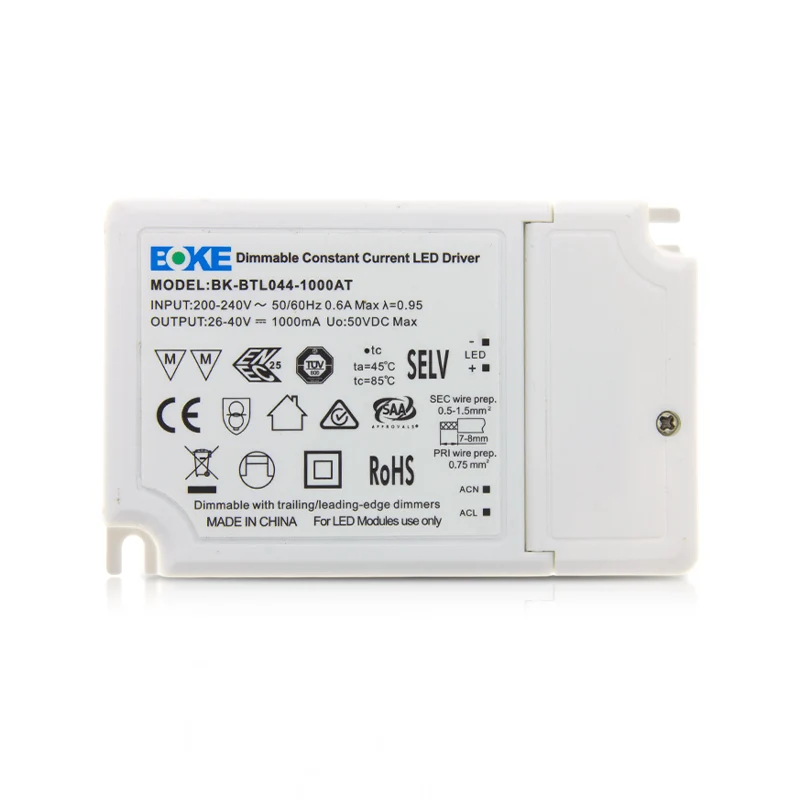 BOKE DRIVER | 44W | 1000mA | INCL. STEKKER