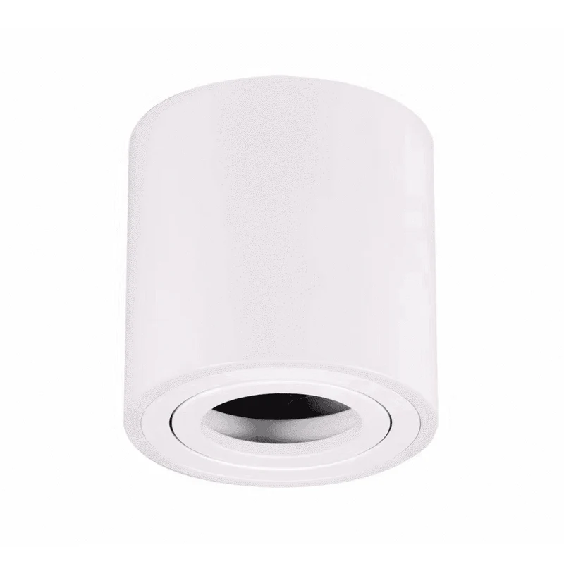 GU10 OPBOUWSPOT WIT | ROND | KANTELBAAR | IP20