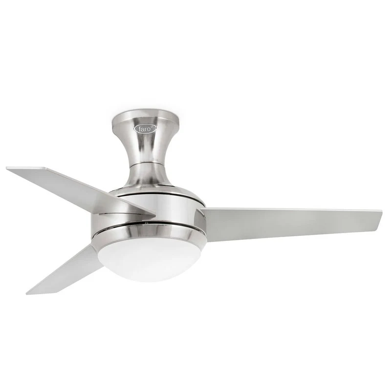 Deckenventilator Mini Ufo Ø 100cm 3 Flügel 2-flammig Grau-Ahorn