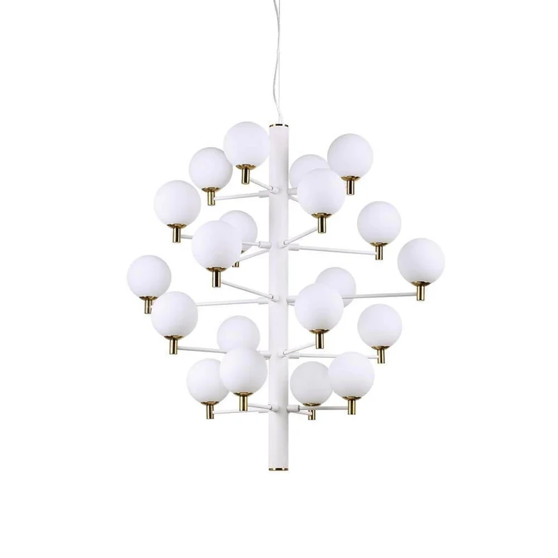 Hängeleuchte Copernico 20-flg. Weiß
