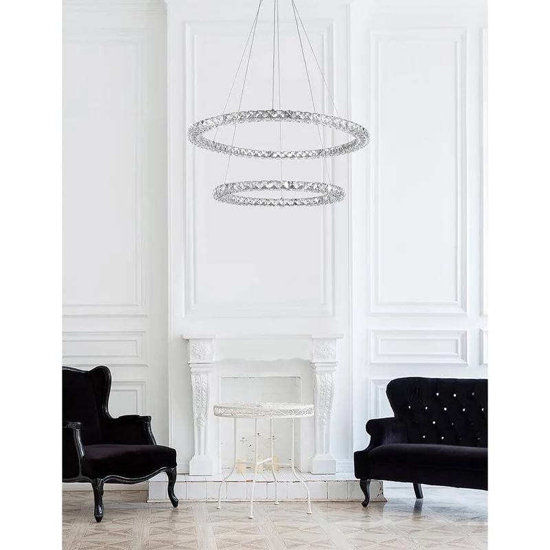 Nova Luce Celine LED Kristall-Hängeleuchte Ø 70cm