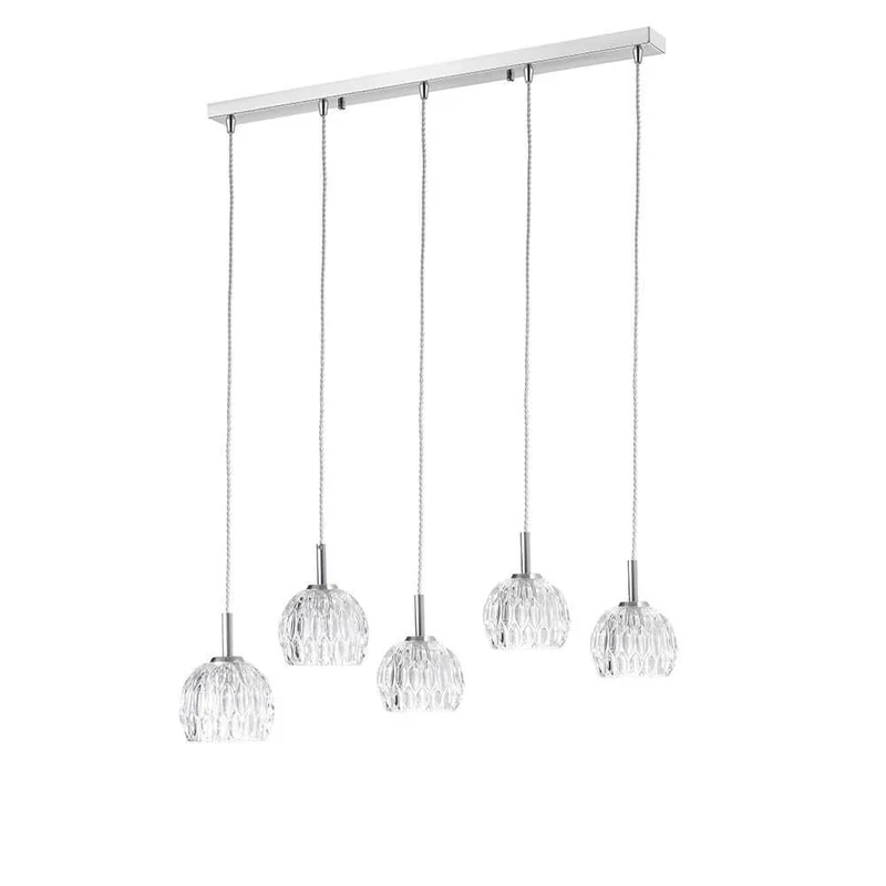Nova Luce Lara Hängelampe 5-flg. Glas