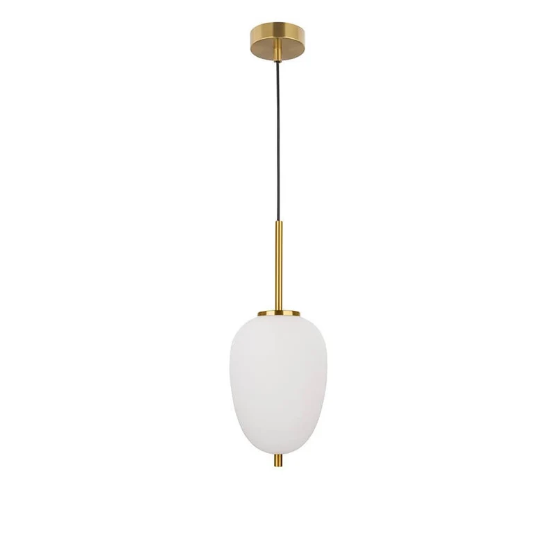 Nova Luce Lato Glas-Hängeleuchte Antik-Gold