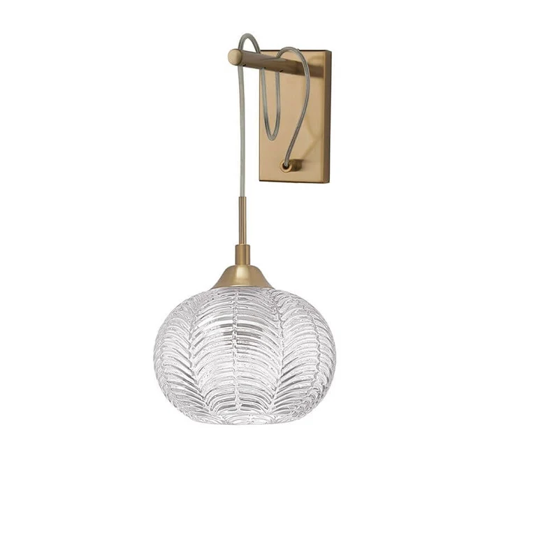 Nova Luce Vario Glas Wandlampe Gold, Klar