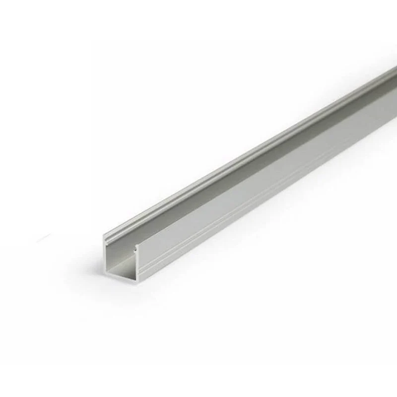 Aufbauprofil micro 200cm Alu-eloxiert ohne Abdeckung für LED-Strips