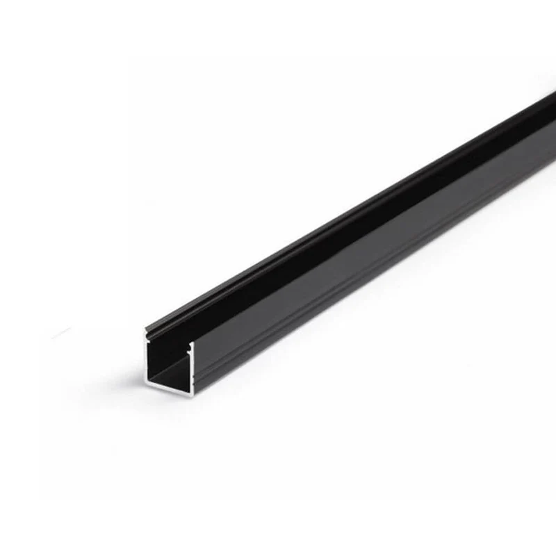 Aufbauprofil micro 200cm Schwarz ohne Abdeckung für LED-Strips