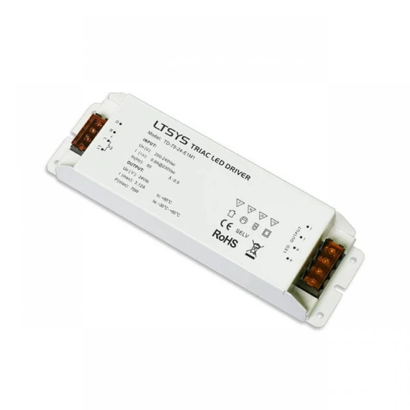 150W Einbaunetzteil Dimmbar Phasenanschnitt + Push to dim 24V