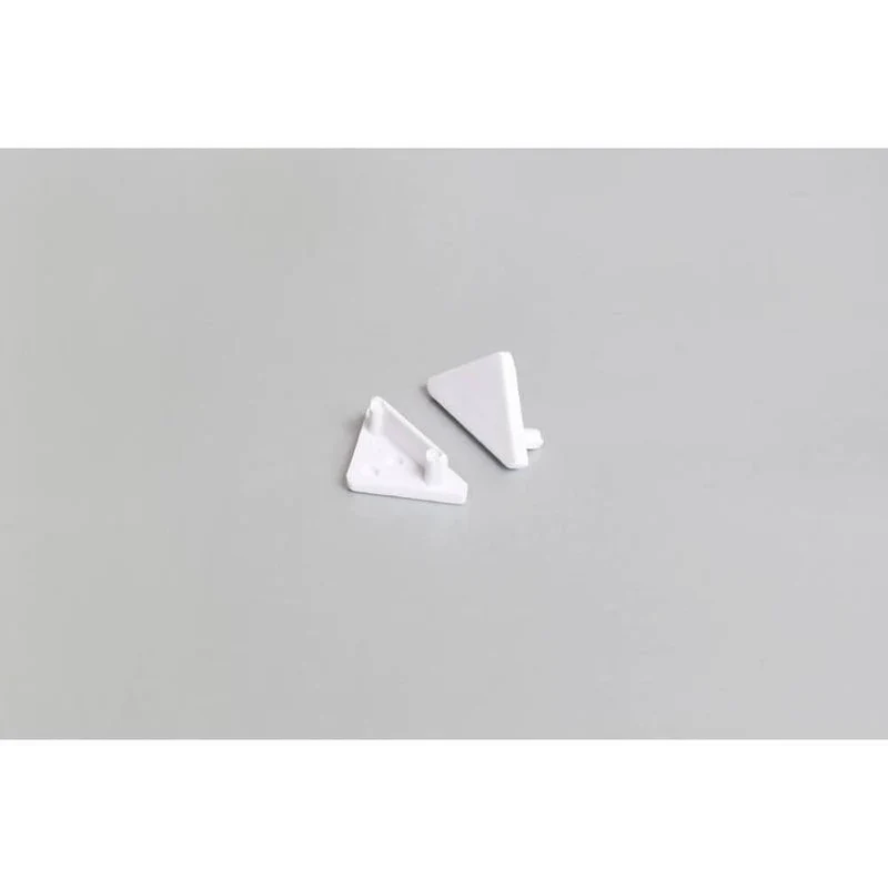 Endkappen 2er Set für Eckprofil 30° + 60° Typ E Weiß