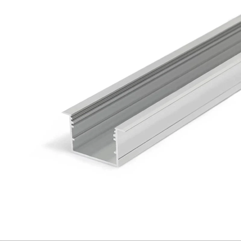 XXL Einbauprofil 200cm Alu-eloxiert ohne Abdeckung für LED-Strips