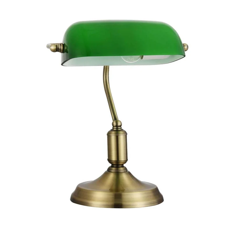 Kiwi Tischlampe Messing, Grün