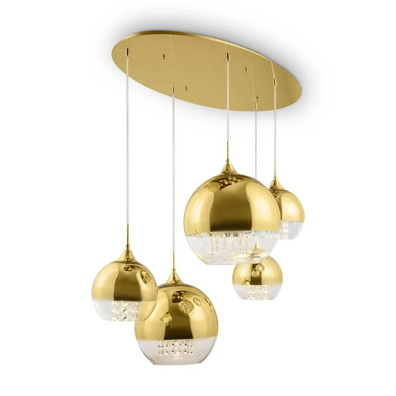 Fermi Hängeleuchte 5-flg. Gold