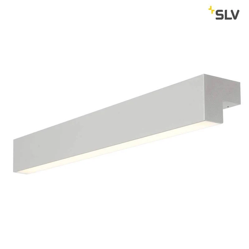 L-Line 60 LED Wand- & Deckenleuchte IP44 Silbergrau
