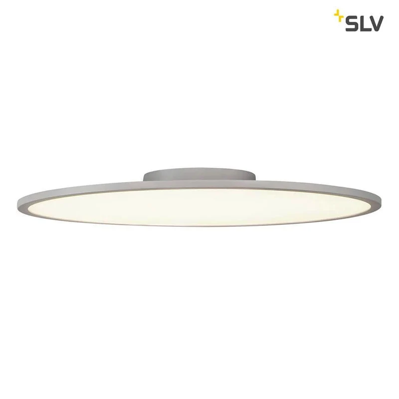 Panel 60 Rund LED Deckenaufbauleuchte Silbergrau 4000K