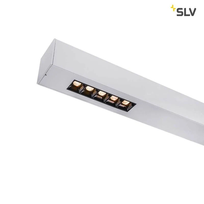 Q-Line LED Deckenaufbauleuchte 1m Silber 3000K