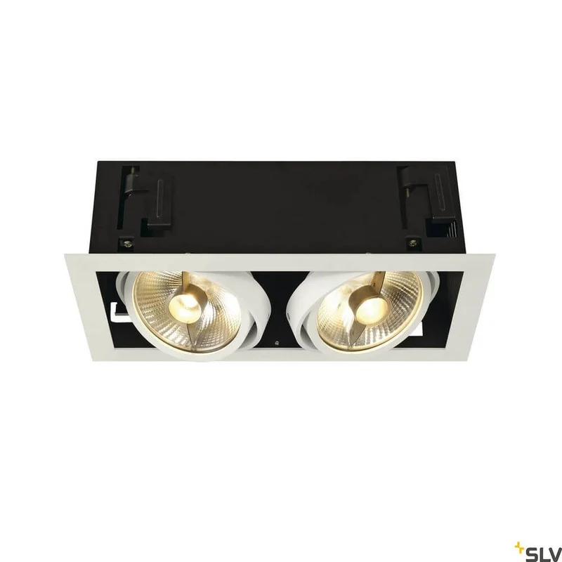 Kadux 2 ES111 Downlight eckig Weiß max. 2x50W