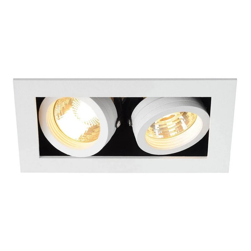 Kadux 2 GU10 Downlight eckig Weiß