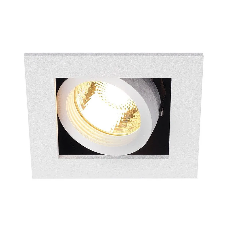 Kadux 1 GU10 Downlight eckig Weiß max. 50W