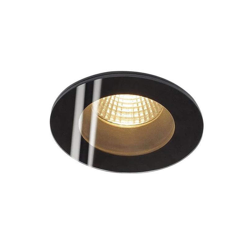 Patta-I LED Deckeneinbauleuchte rund 3000K Schwarz