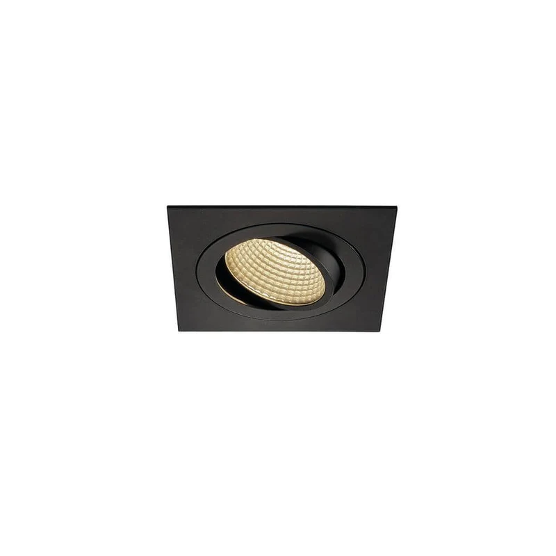 New Tria LED Downlight Square Schwarz 12W 38° 3000K