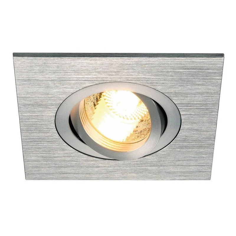 SLV New Tria XL Square GU10 Downlight Alu-Gebürstet