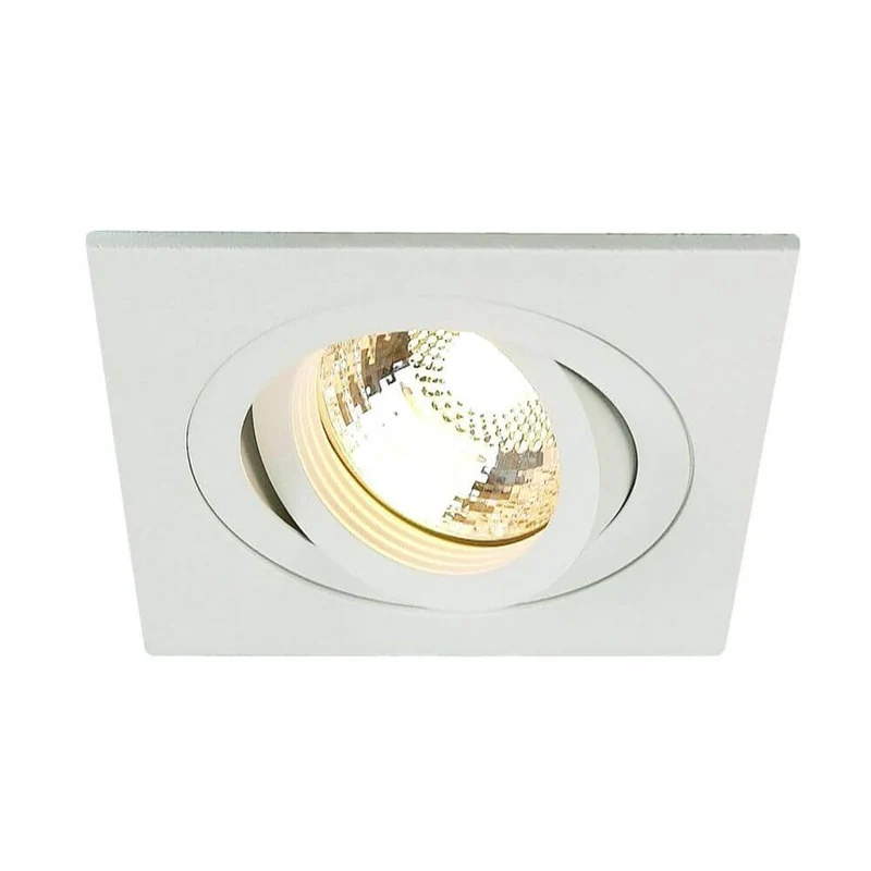 New Tria I GU10 Downlight Square Weiß max. 50W inkl. Blattfedern