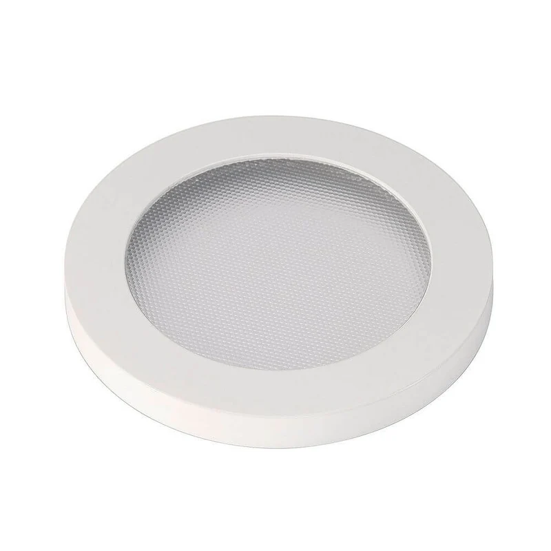 Zierring mit strukturiertem Diffusor für Enola C Serie rund Weiß