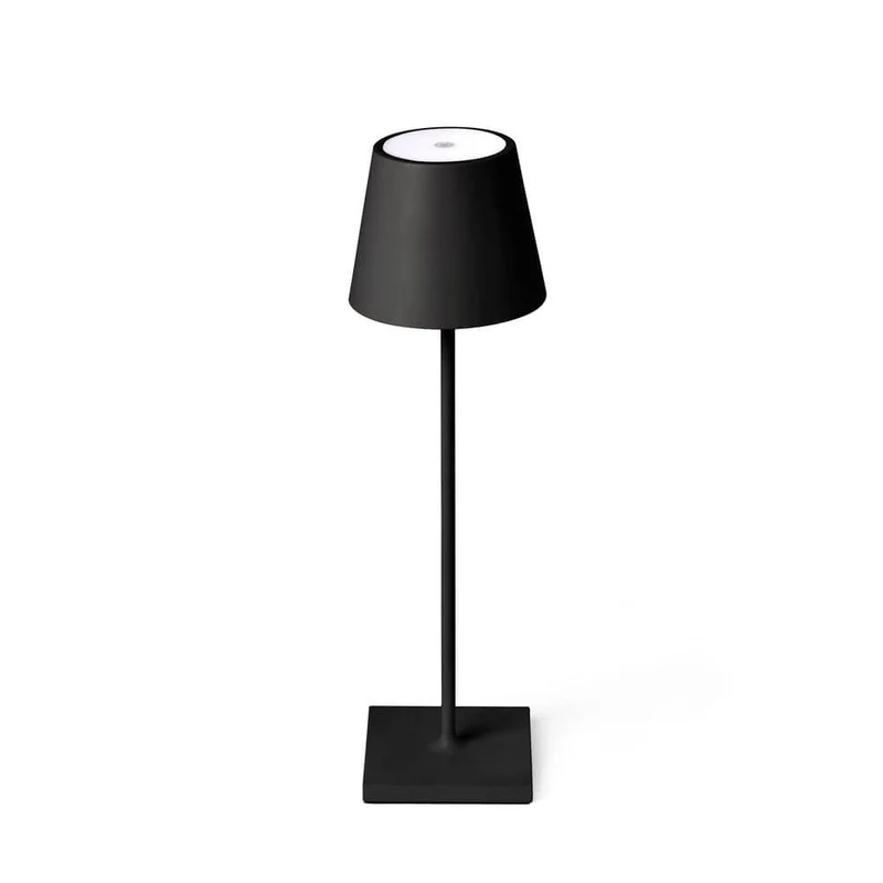 LED Akku-Außentischleuchte TOC IP54 Schwarz
