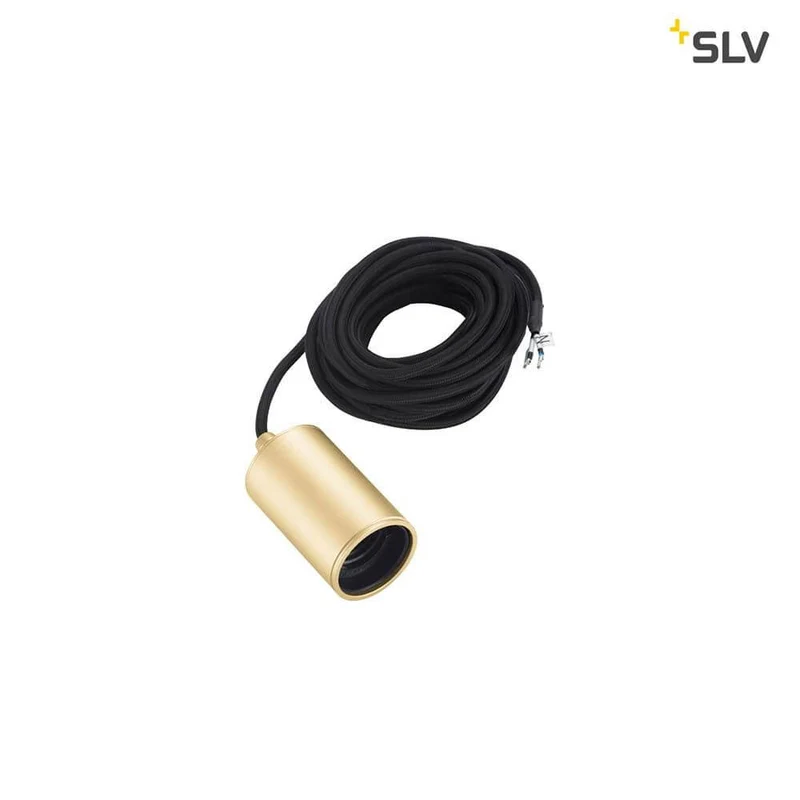 Fitu E27 Lampenfassung Soft Gold 5m mit offenen Kabelende