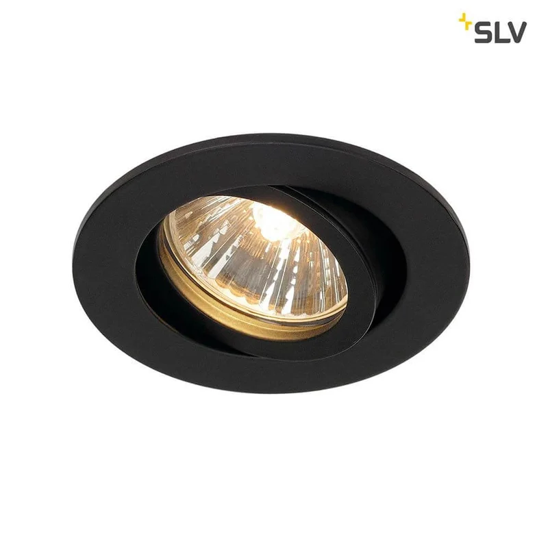 New Tria 68 Rund Einbauleuchte QPAR51 Schwarz