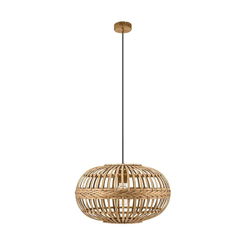 Amsfield Hängeleuchte Bambus Ø 38cm Braun