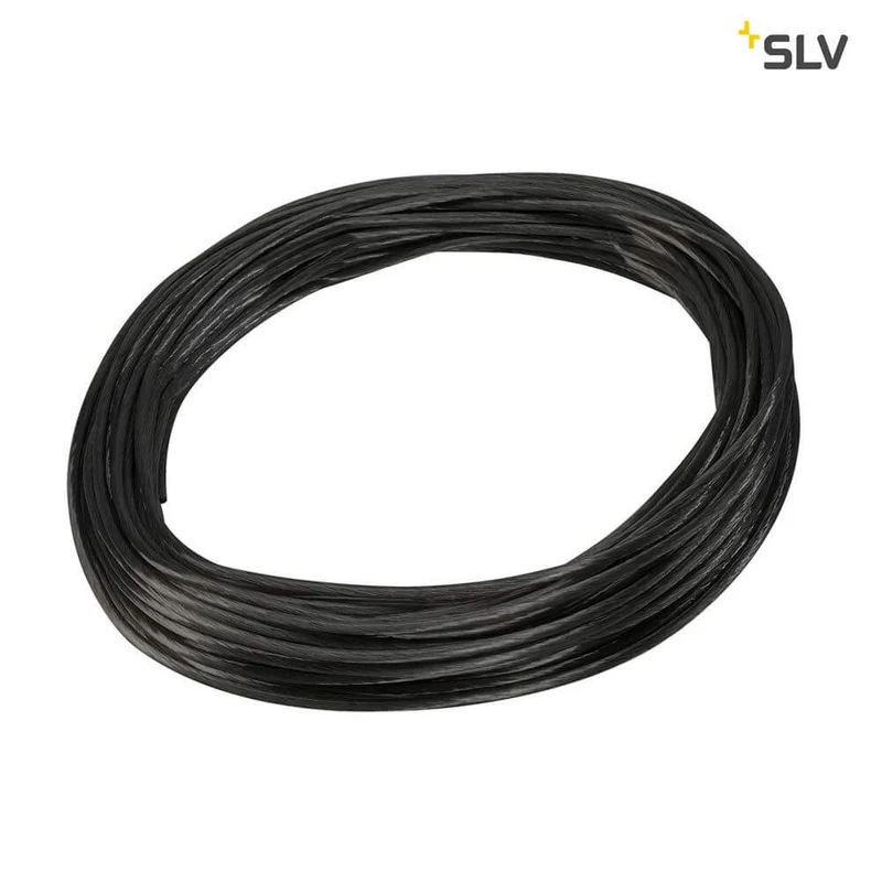 12V-Seil für Tenseo 12V-Seilsystem Schwarz 4mm² 20M