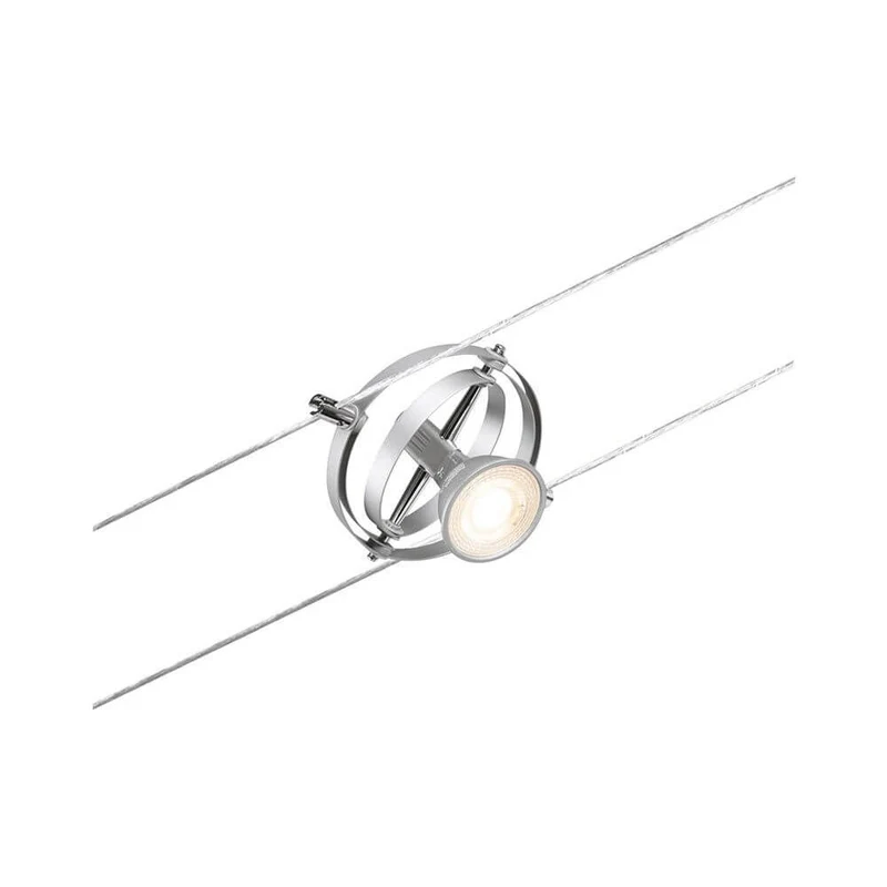 CorDuo Seilsystem Cardan Einzelspot Chrom-Matt