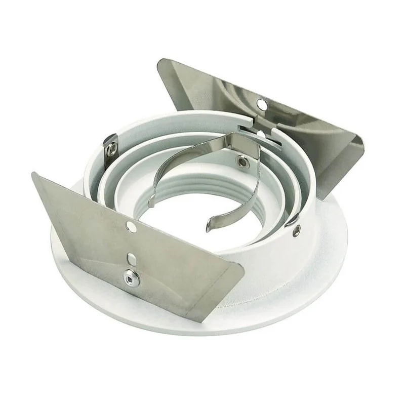 New Tria GU10 Round Downlight Weiß max. 50W inkl. Blattfedern