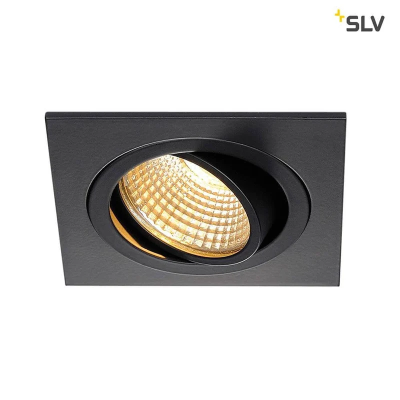 New Tria DL Square Set Downlight Schwarz 6W 38° 2700K