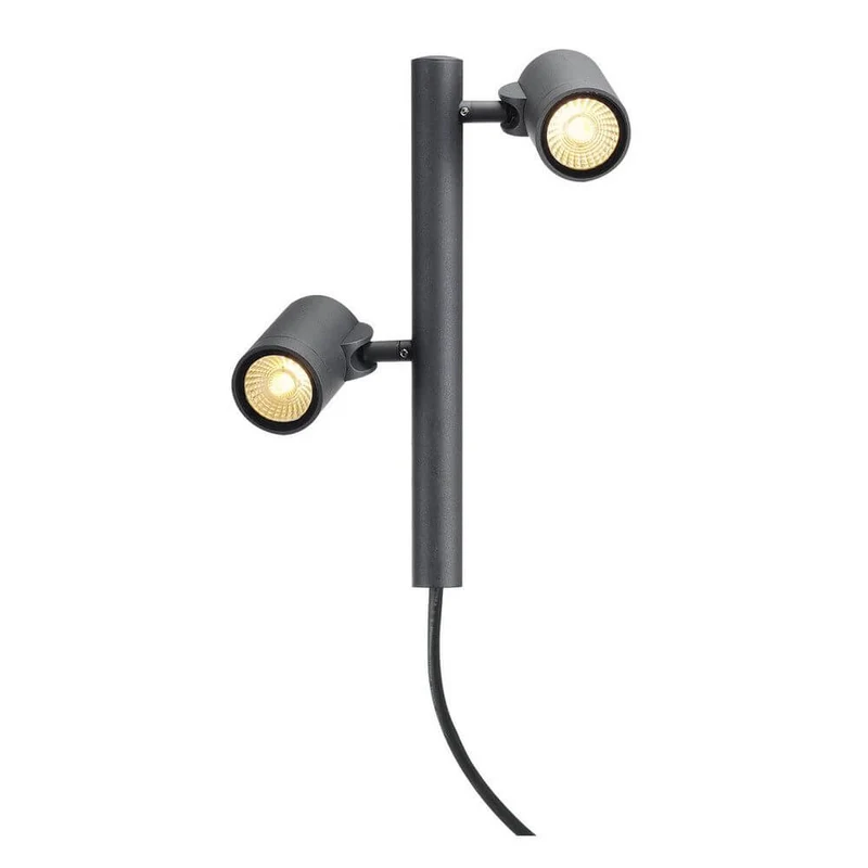 Gunnsy LED Leuchtenkopf Double Spot Anthrazit 8W 3000K