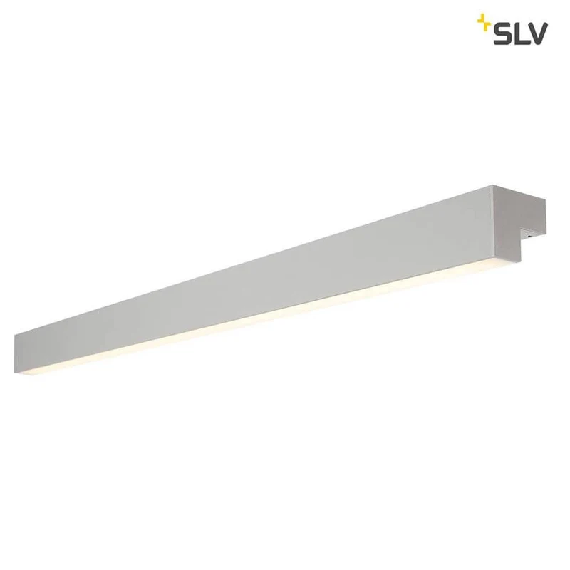 L-Line 120 LED Wand- & Deckenleuchte IP44 Silber