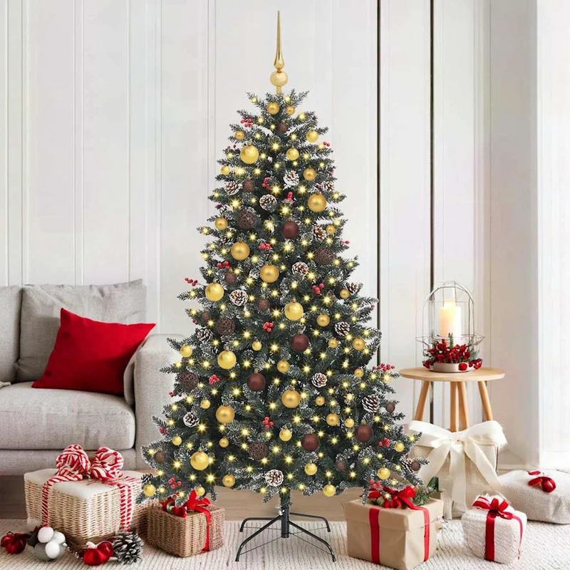 Vidaxl kunstkerstboom groen 180 cm pvc en plastic en staal