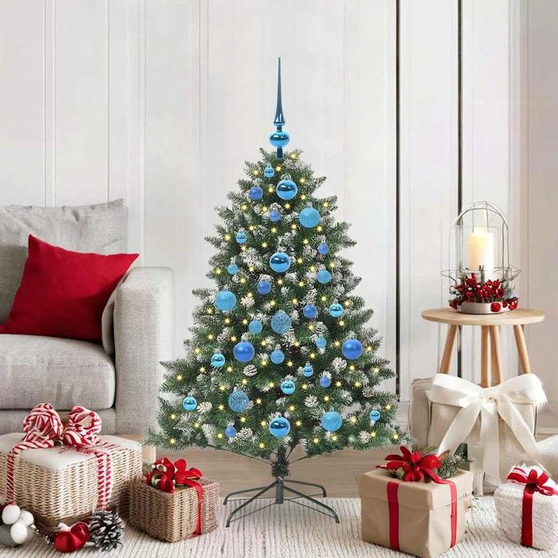Vidaxl kunstkerstboom groen 120 cm pvc en plastic en staal