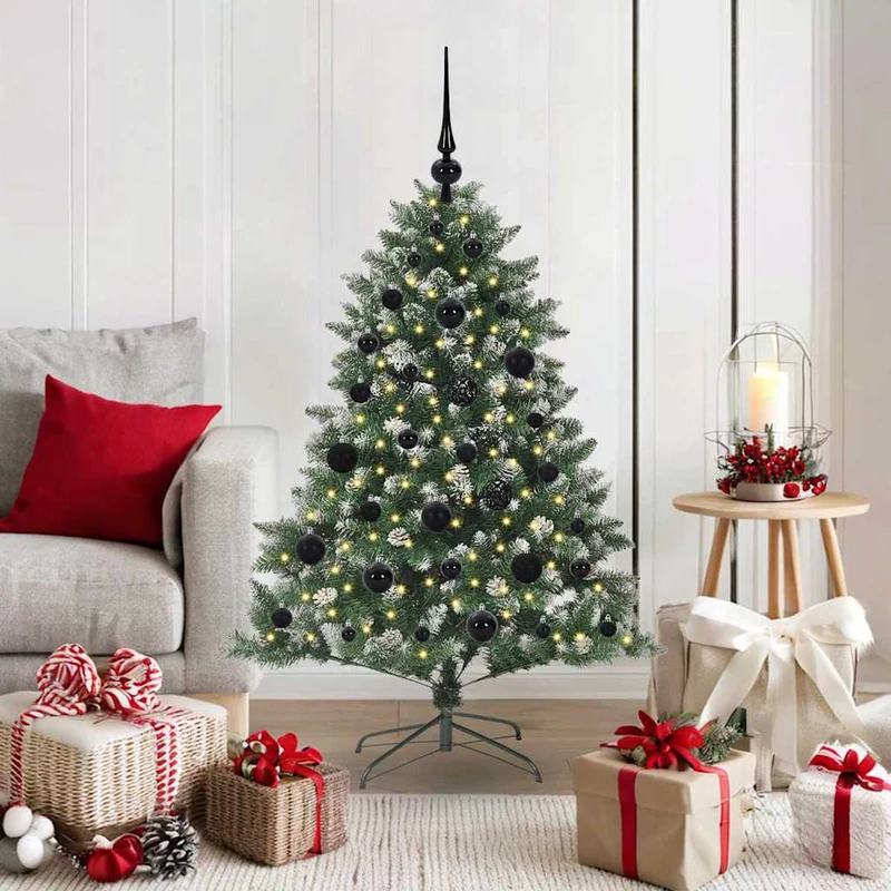 Vidaxl kunstkerstboom groen 120 cm pvc en plastic en staal