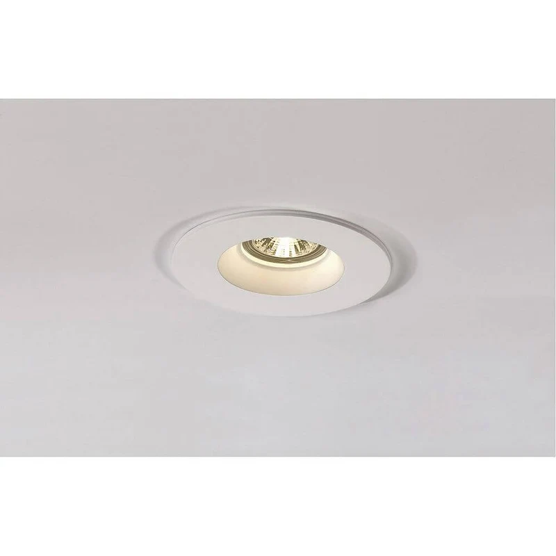 Gips Downlight Plastra rund Weiß