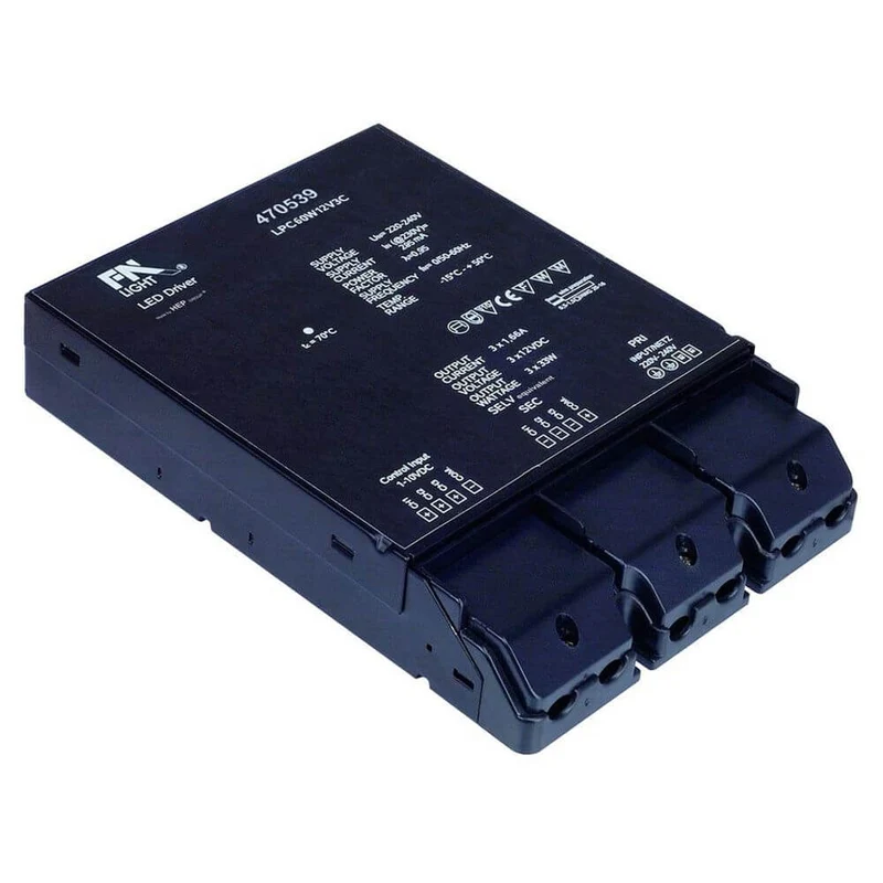 LED NETZTEIL 60W 12V 3-fach dimmbar über 1-10V