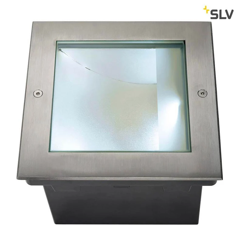 Dasar LED Square Bodeneinbauleuchte asymmetrisch Edelstahl 4000K
