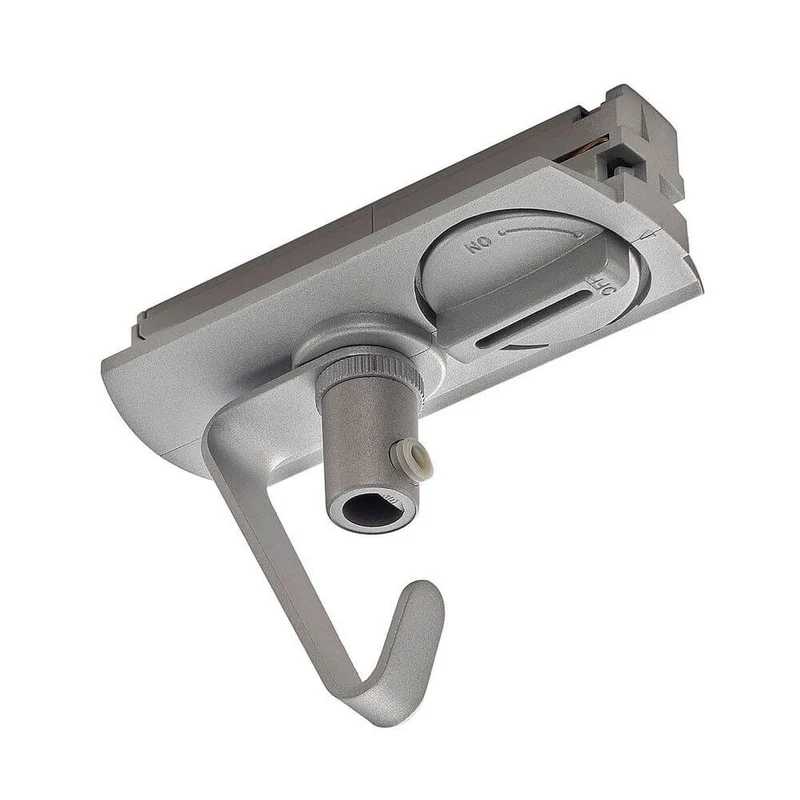 Adapter für 1-Phasen Hochvoltschiene silber elektrisch mit Haken