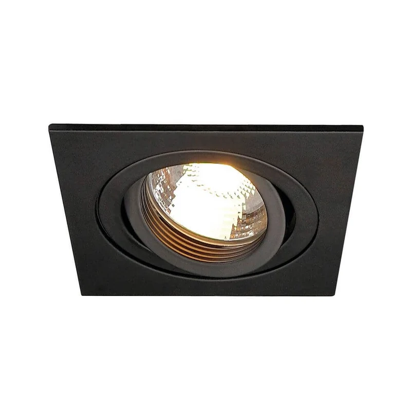 New Tria I GU10 Downlight eckig Schwarz max. 50W