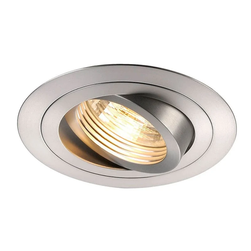 New Tria GU10 Round Einbautrahler Alu-Gebürstet