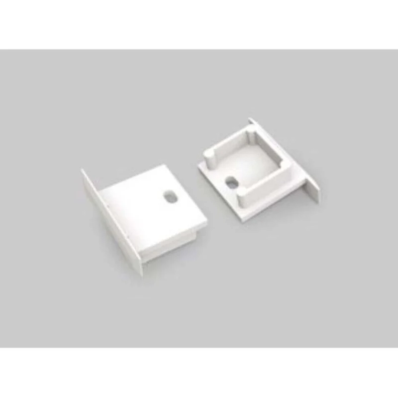 Endkappen 2er-Set für Einbau 16mm Serie ECO Weiß