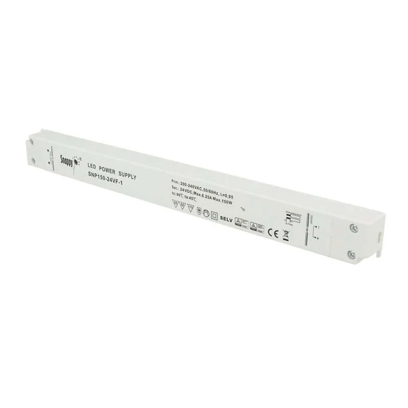 150W zertifiziertes Einbaunetzteil slim 24V IP20
