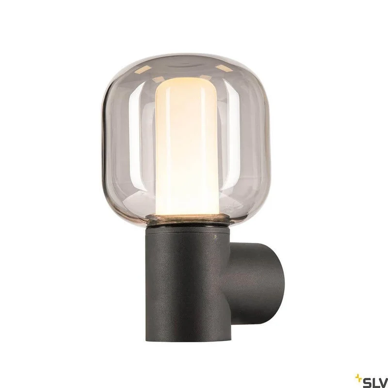 Ovalisk Outdoor LED Wandlampe Anthrazit CCT