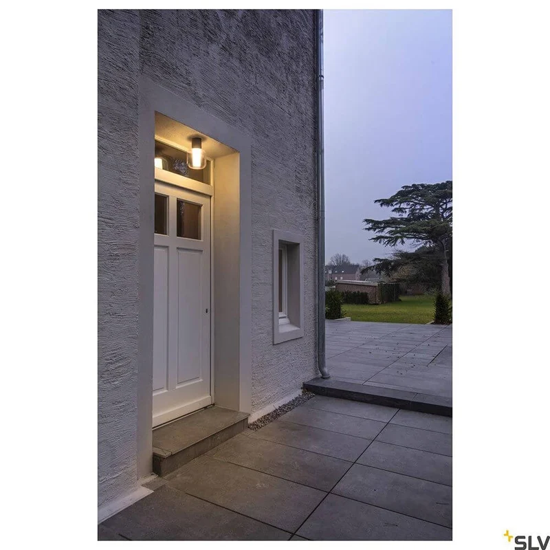 Ovalisk XS Outdoor LED Deckenaufbauleuchte Anthrazit CCT