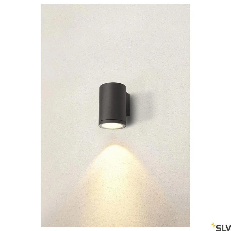 Enola Single Outdoor LED Wandaufbauleuchte CCT Anthrazit Round